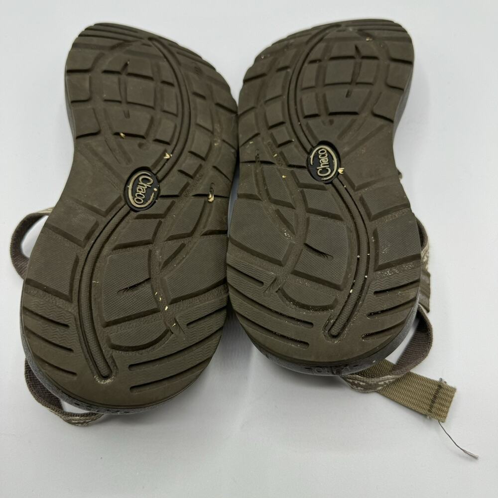Chaco Z2 Classic Sandals Womens 10 Black White Gray Geometric Strap Toe Loop - Picture 3 of 8